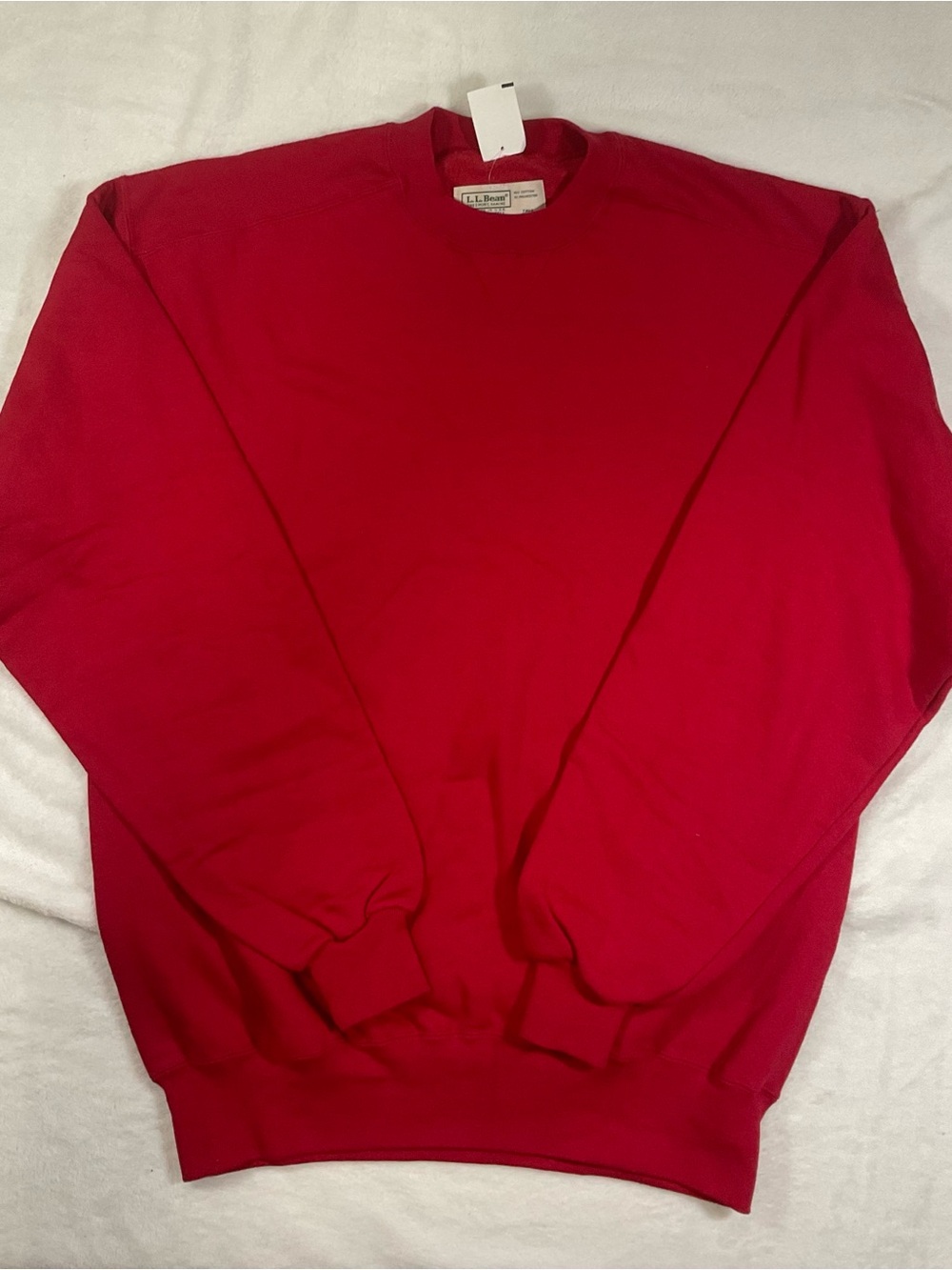 L.L.Bean Russell Athletic Men's Red Crewneck Fleece Sweatshirt XLT Tall vintage
